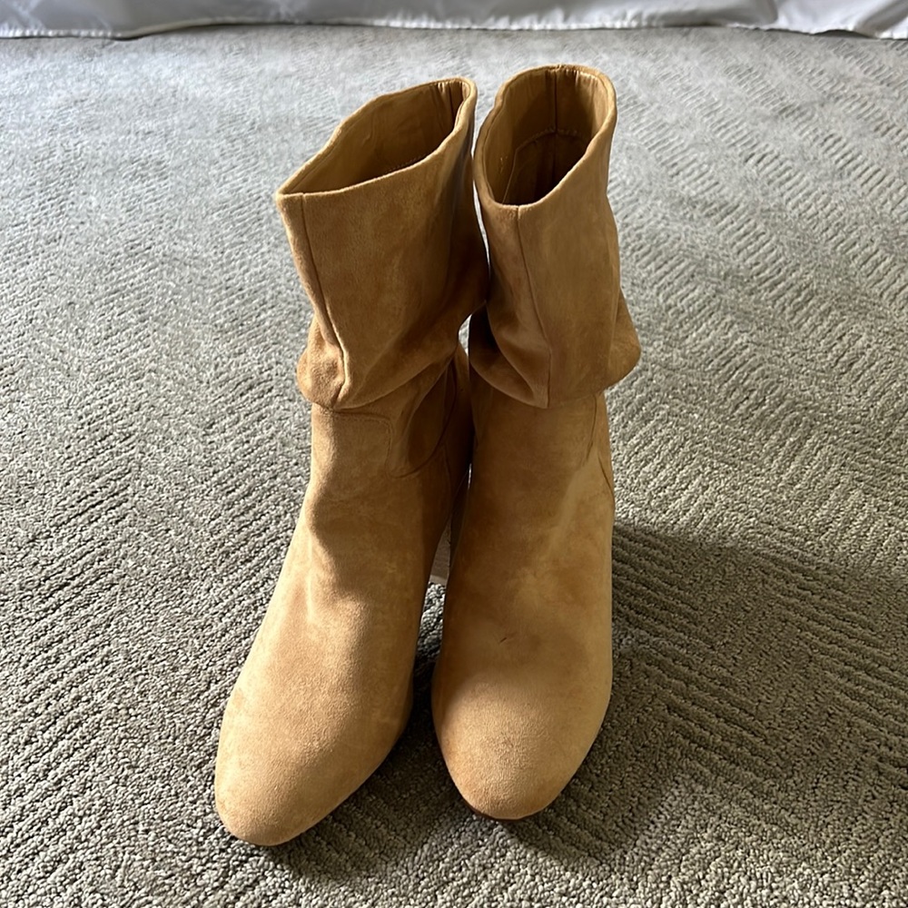 Slouch Bootie in Toffee